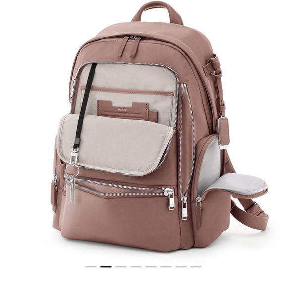 Tumi Light Mauve Celina Backpack Classic Design Adjustable Straps